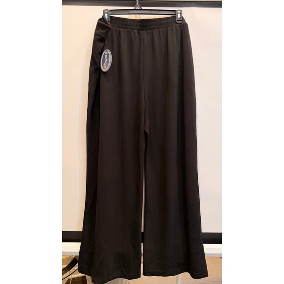 Scoop NYC Pants - Ladies Scuba Wide Leg Pant